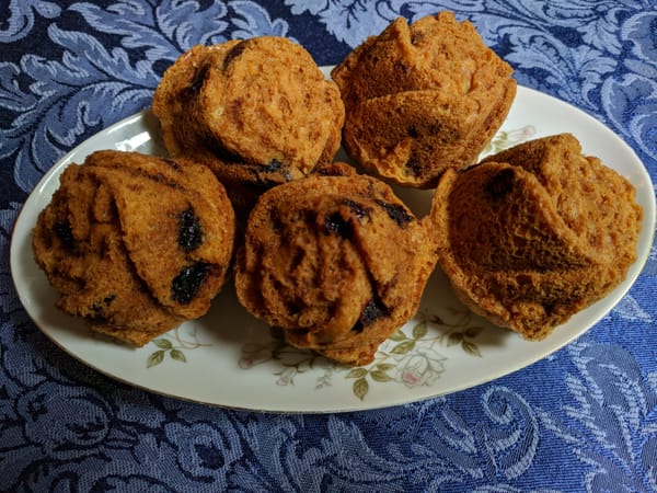 Summer Blueberry Muffins (dairy free) Makes 12 very large, or 18 regular sized